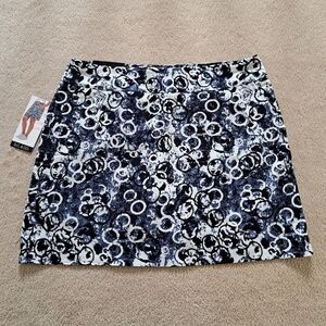 ❤️ S.C.& Co. Pull On Skort Blue White Stretch Print Skirt Women's Various Sizes